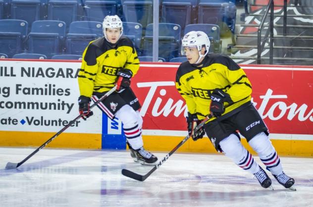 Niagara IceDogs in Stan Mikita Tee-Pees Jerseys