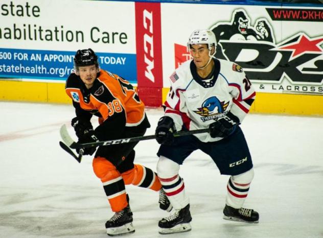 Lehigh Valley Phantoms forward David Kase against the Springfield Falcons