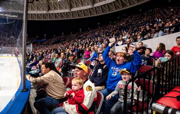 Norfolk Admirals fans enjoy the game