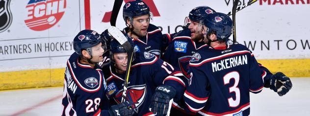 South Carolina Stingrays celebrate a goal