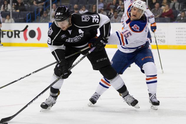 Forward Justin Auger with the Ontario Reign