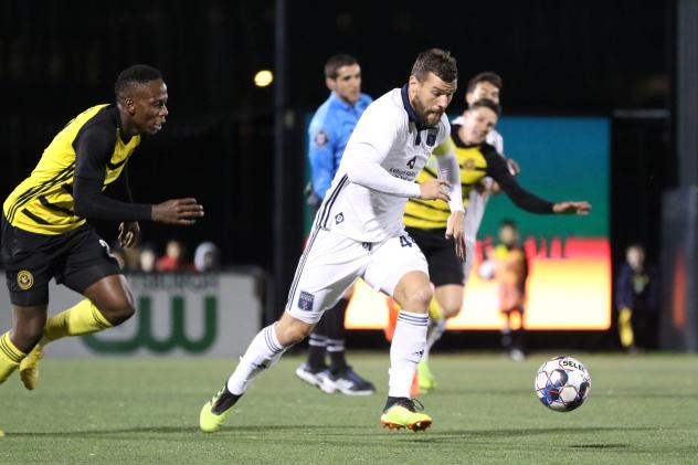 James Chambers of Bethlehem Steel FC vs. the Pittsburgh Riverhounds