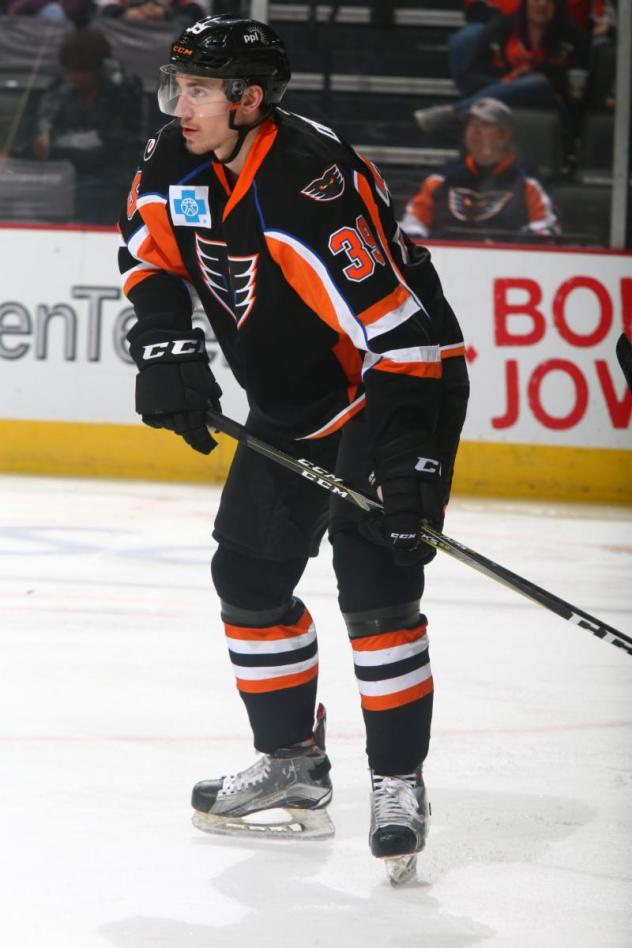 Defenseman David Drake with the Lehigh Valley Phantoms