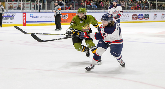 Saginaw Spirit vs. the North Bay Battalion