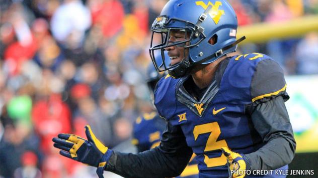 Defensive back Rick Rumph with West Virginia University