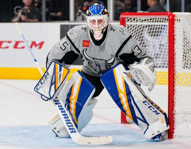 San Antonio Rampage goaltender Ville Husso on October 6th