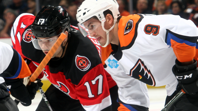 Binghamton Devils face off with the Lehigh Valley Phantoms