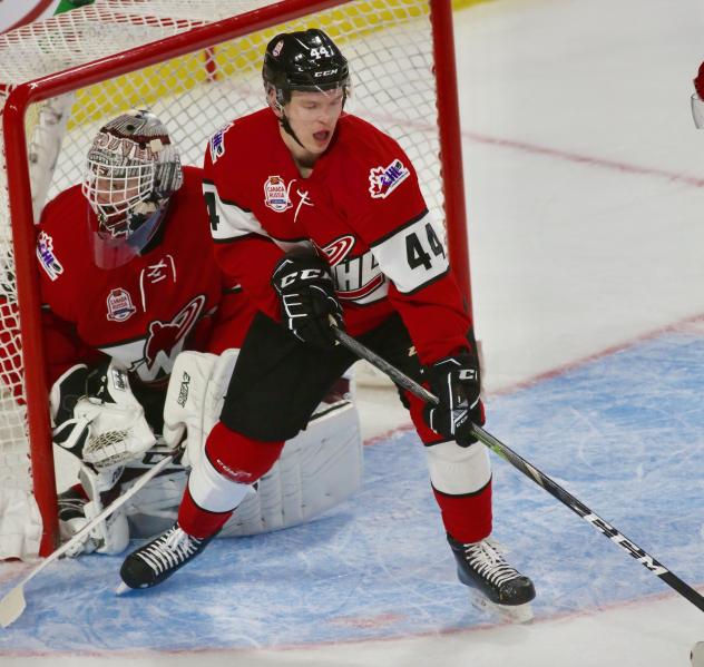 Vancouver Giants defenceman Bowan Byram with Team WHL during the CIBC Canada Russia Series