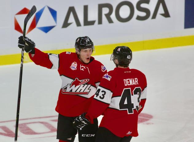 Ty Smith of the Spokane Chiefs with Team WHL during the CIBC Canada Russia Series