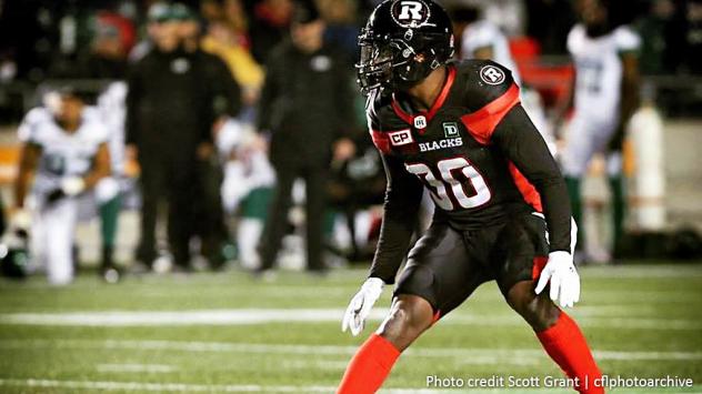 DB Adrian James with the Ottawa RedBlacks