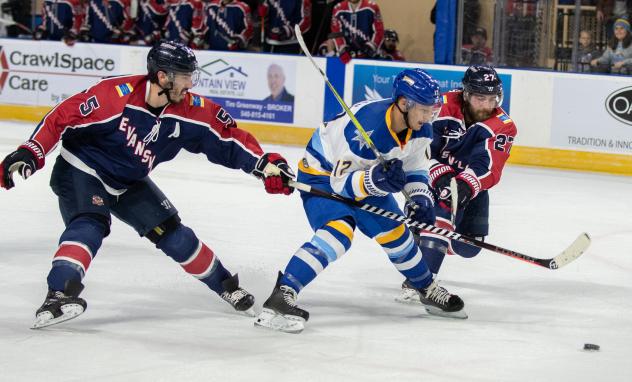 Evansville Thunderbolts try to slow down the Roanoke Rail Yard Dawgs