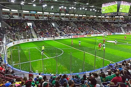 Mississauga MetroStars home arena, the Paramount Fine Foods Centre