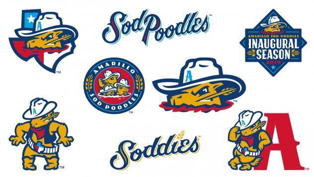 Amarillo Sod Poodles logos