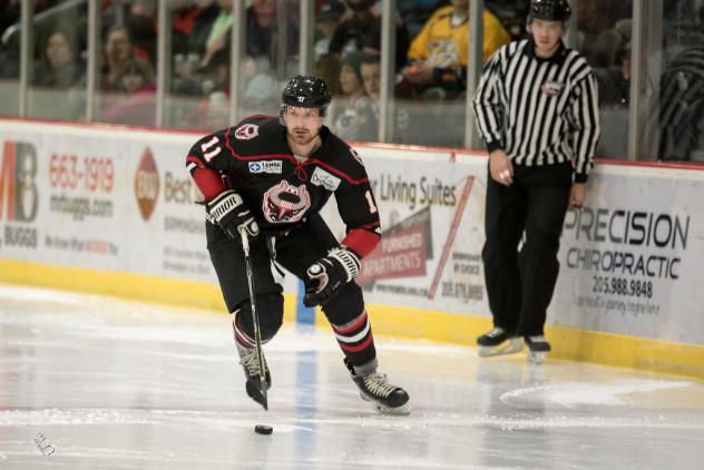 Justin Larson of the Birmingham Bulls