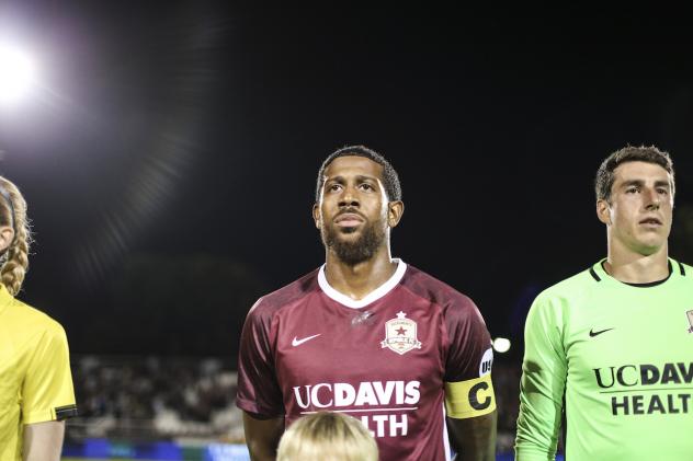 Jeremy Hall with Sacramento Republic FC