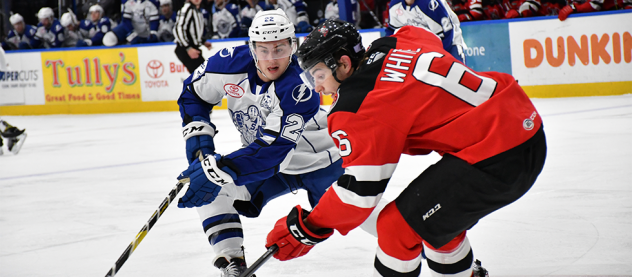 Binghamton Devils battle the Syracuse Crunch