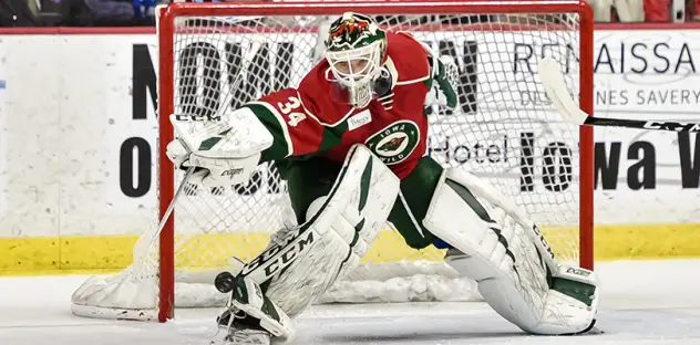 Iowa Wild goaltender Kaapo Kahkonen