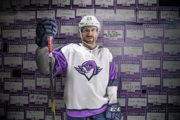 Springfield Thunderbirds Hockey Fights Cancer Night jerseys