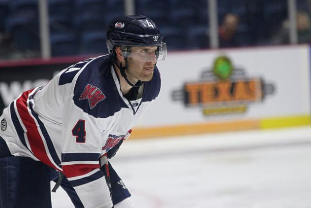 Macon Mayhem defenseman Jake Faiella