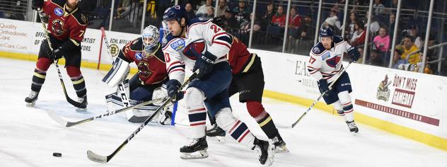 South Carolina Stingrays forward Nick Roberto vs. the Atlanta Gladiators