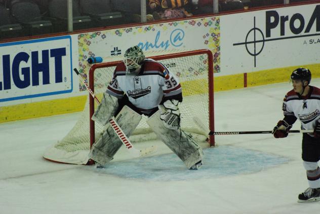 Evansville Thunderbolts goaltender Ed Minney