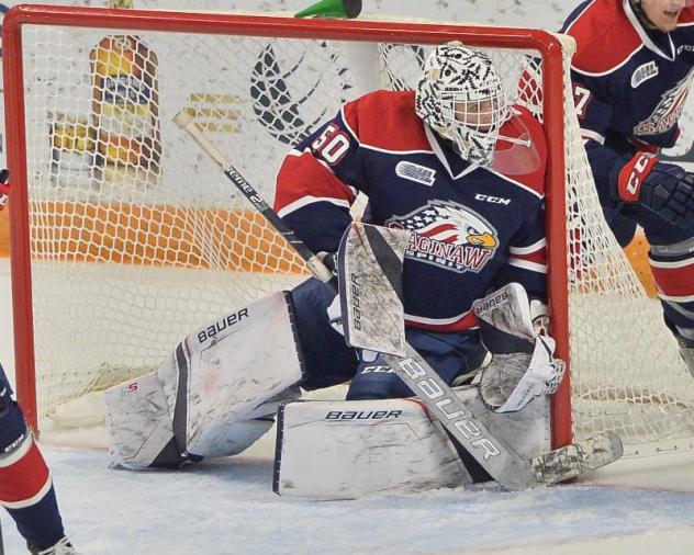 Saginaw Spirit goaltender Ivan Prosvetov