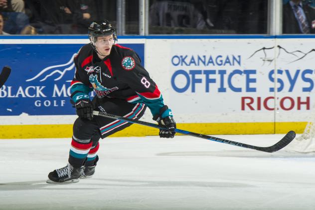 Jack Cowell with the Kelowna Rockets
