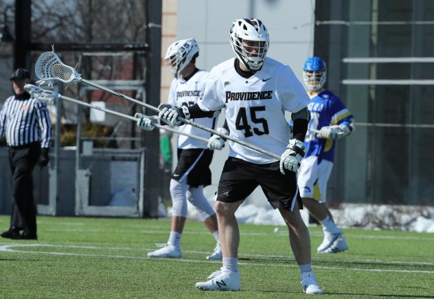 Rochester Knighthawks first-round pick James Barclay with Providence College