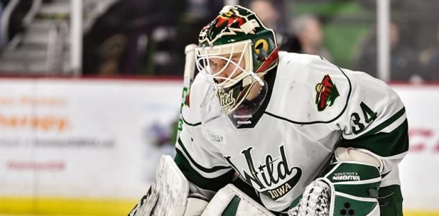 Iowa Wild goaltender Kaapo Kahkonen