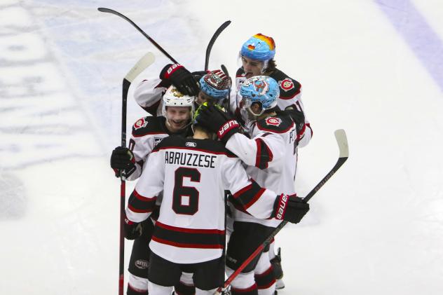 Chicago Steel celebrate with specially designed helmets