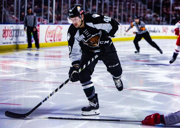 Utah Grizzlies forward Caleb Herbert in action