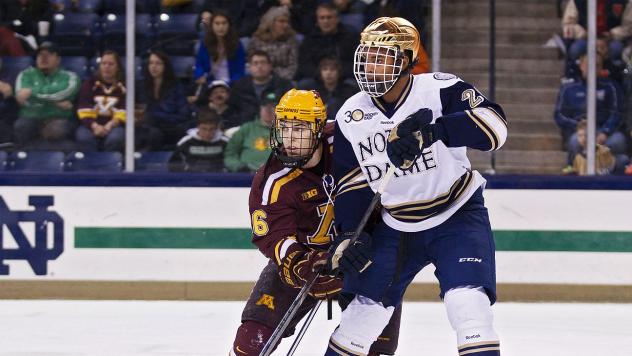 Justin Wade with the University of Notre Dame