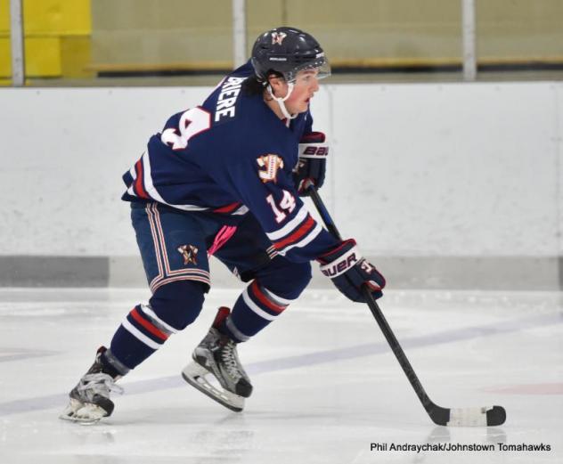 Carson Briere of the Johnstown Tomahawks