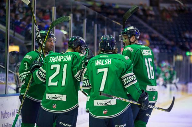 Florida Everblades huddle