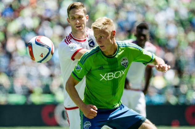 Seattle Sounders FC midfielder Andy Rose
