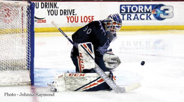 Wichita Thunder goaltender Dylan Wells