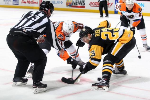 Lehigh Valley Phantoms against the Wilkes-Barre/Scranton Penguins