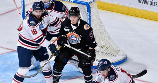 Orlando Solar Bears forward Jonne Tammela vs. the South Carolina Stingrays