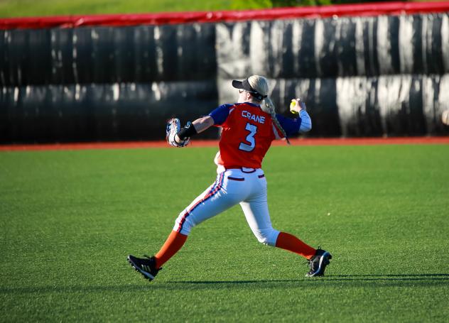 Chicago Bandits right fielder Emily Crane