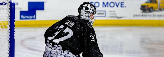 Utah Grizzlies goaltender Kevin Carr