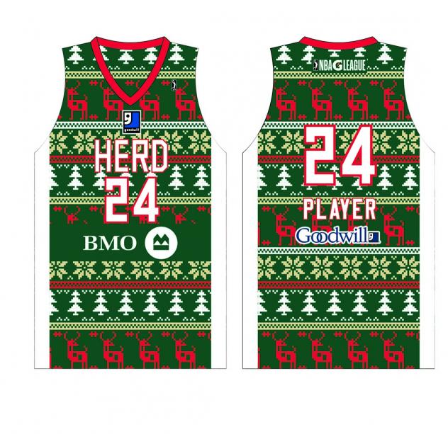 Wisconsin Herd's Holiday-Themed Jersey