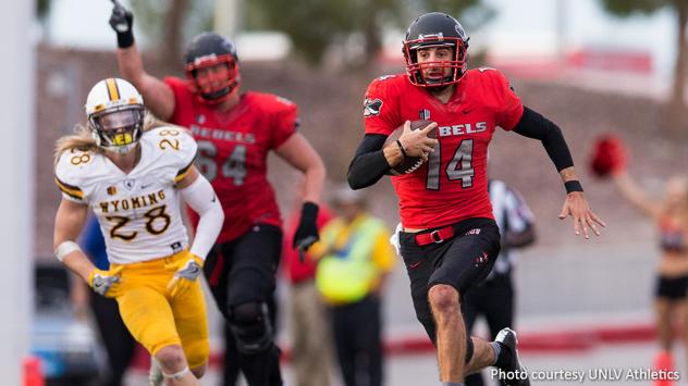 Quarterback Kurt Palandech with UNLV