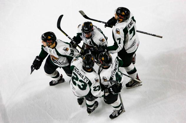 Utah Grizzlies huddle up