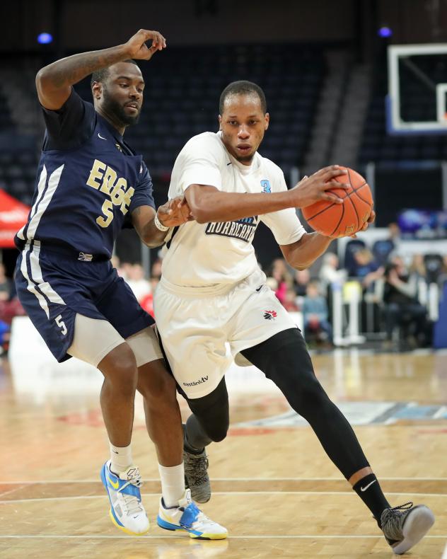 Halifax Hurricanes forward Mike Poole against the St. John's Edge