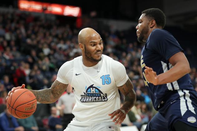 Halifax Hurricanes forward Tyrone Watson against the St. John's Edge