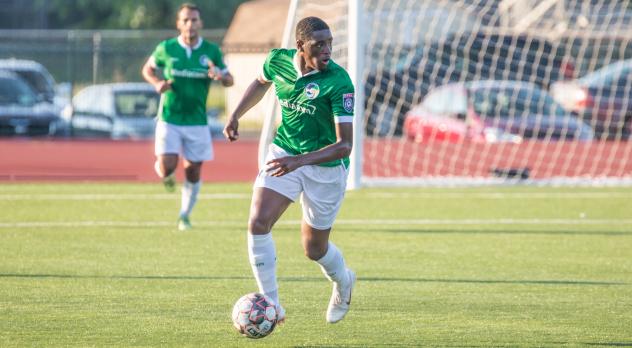 Forward Zaire Bartley with the New York Cosmos
