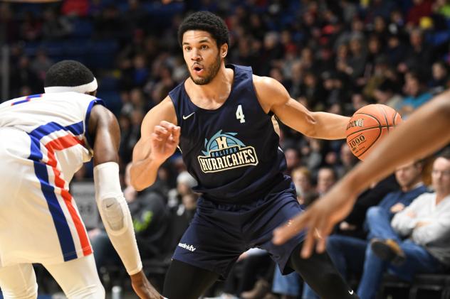Halifax Hurricanes guard Malcolm Duvivier vs. the Cape Breton Highlanders