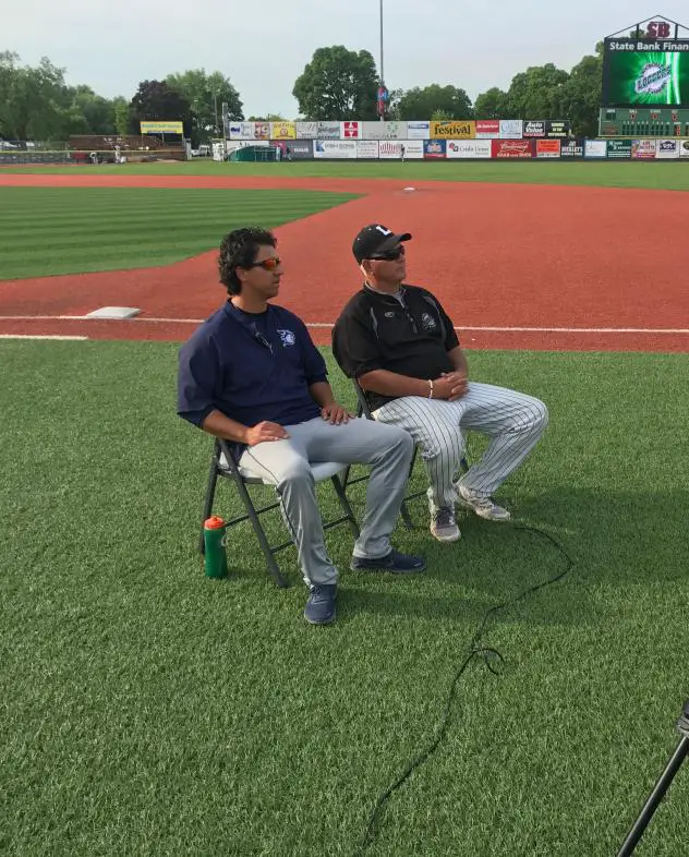 Duluth Huskies Head Coach Tyger Pederson and new Hitting Coach Stu Pederson