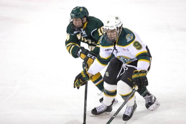 Forward Alec Butcher with the University of Alaska-Anchorage