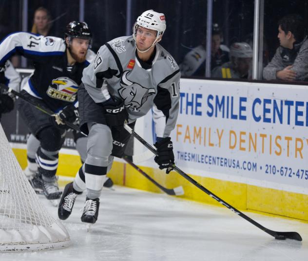 Mackenzie MacEachern of the San Antonio Rampage against the Colorado Eagles